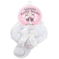 GS216-W: White Tutu Socks (6-18 Months)